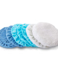20 Piece 9 To 10 Inch Car Polisher Bonnet Pads Microfiber Polishing Pad Covers For Orbital Buffers displayed in assorted colors