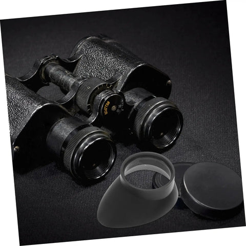 Two Pack Eyepiece Covers Soft Rubber Lens Protectors for Microscope Telescopes Binoculars Scope and Eye Cups Dope displayed