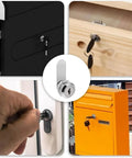 Three Pack Cam Lock Set For Letterbox Cabinet Door Mailbox Cupboard Locker With Adjustable Clamp Frame shown in use