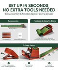 Indoor Putting Green With 3 Level Adjustable Incline For Uphill Putts Auto Ball Return Foldable Solid Wood Base setup guide.