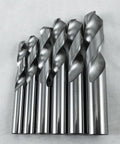 Solid Carbide Drill Bit Set 1mm To 10mm Ten Pieces Two Flute Stub Length Bits YG6X Tungsten Built For Metalworking