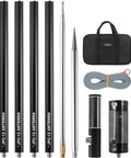 Components of Multiband HF Antenna for Ham Radio 7 to 50 MHz Eight Band Vertical Antenna With Low SWR Under 1.1 Across All Bands