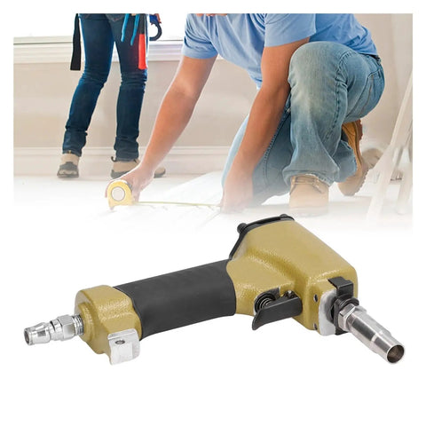Pro Grade Pneumatic Thumbtack Gun And Air Powered Decorative Nailer Tool For Upholstery Carpentry And Woodworking Featuring Slick Handle And No Sweat Trigger Pull For Tough Home Renovation And Quick Fix Tasks