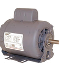 Three Quarter Horsepower 1725 Rpm 208 To 230 115 Volt 56 Frame Odp Ball Bearing Capacitor Start Motor Beefed Up Workhorse For Pumps Fans Compressors Runs Smooth As Silk, gray industrial motor.