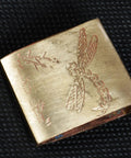 Dope Brass Habaki Collar Clip For Katana And Sword Blade, engraved design, keeping tsuba locked, durable brass accessory.