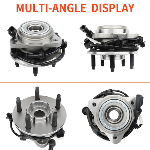 4WD Front Wheel Hub Bearing Assembly With ABS For Ford Ranger 2000 2001 2002 And Mazda B3000 B4000 5 Lug 4X4 Direct Fit OEM Replacement