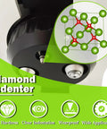 Heavy Duty Automatic Turret Digital Vickers Hardness Tester With Precision Touchscreen Display For Metal Steel Analysis showing diamond indenter close-up.