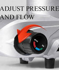 Close-up of adjustable pressure and flow control dial on Heavy Duty 1600W Airless Paint Sprayer.