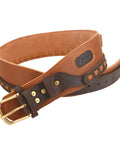 Rugged Cowhide Leather Shotgun Shell Bandolier Belt For 12 Gauge And 16 Gauge Ammo Built Tough With Handbraid Detailing, adjustable size
