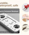 Ultra Thin Stick On Cabinet Magnets Set Of 6 For No Drill Installation with water-resistant stainless steel design
