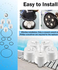 5 Port Pool Valve Rebuild Kit Replacement For Zodiac Valve Compatible With Jandy Polaris Caretaker Pool Valve assembly shown