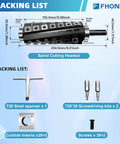Pro Grade 6 Inch Spiral Helical Cutterhead Replacement Kit For Jet Thickness Planer with carbide inserts and tools