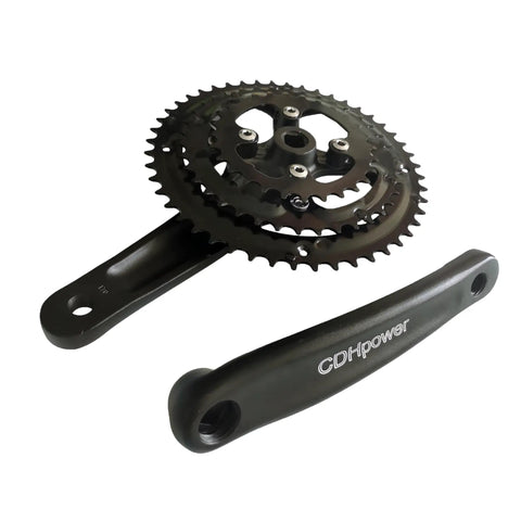 Triple Speed Aluminum Alloy Square Crankset 170mm 104 64 BCD 48 38 28T Chainring Set With Crankarms for Mountain Bikes