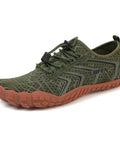 Unisex Water Shoes For Men And Women, Quick Dry Barefoot Swim Shoes For Boating, Fishing, Diving And Surfing, 1.2mm Mesh, Green, Side View