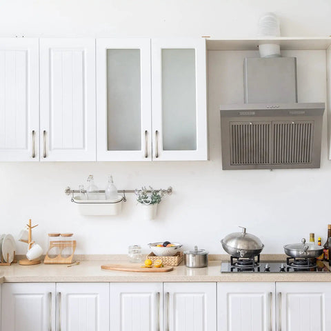 Heavy Duty Zinc Alloy Cabinet Pulls With Slick Brushed Satin Nickel Finish, 6 Inch Center To Center Drawer Handles For Kitchen Cabinets visible on white cabinets.