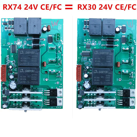 RX74 24V Control Box Receiver For Ride On Toys With 2.4G Bluetooth Mainboard Accessory Slow Start Function 40A High Power Relay Replacement Part For Power Wheels And Other Kids Electric Cars