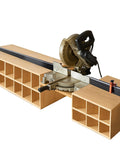 Expandable 68 Inch Miter Saw Fence System With Adjustable Flip Stop And Dual Scale Tape, Aluminum Track For Radial Arm Saws