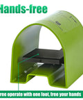 Foot Valve Sewer Jetter Kit For Pressure Washer 4000 PSI with hands-free foot control valve in green steel housing.