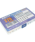 Fast Burning Glass Fuse Kit 275 Pieces With 15 Values 6x30mm And 5x20mm Fuses 250V in clear plastic case