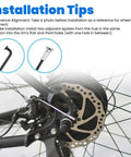 Installation guide showing 12 Pack 290mm Stainless Steel 14G Bike Spokes With 12Mm Nipples Black Electroplated for wheel alignment.