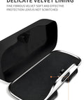 Universal Car Visor Sunglasses Holder Clip And Storage Box For Glasses And Small Essentials with velvet lining