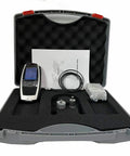 Badass Handheld Vibration Tester Built Tough For Dead Simple Acceleration Velocity And Displacement Testing in durable storage case.