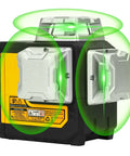 Close-up of 12 Line 3D Laser Level With 360 Degree Green Cross Lines For Picture Hanging And Construction Auto Self Leveling