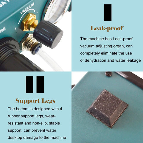 Close-up of 110V Semi Automatic Glue Dispenser with Digital Display, focusing on leak-proof design and support legs.