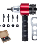 Heavy Duty M3 To M8 Electric Rivet Nut Adapter Kit For Drills With Quick Change Mandrels Perfect For Car RV Repair Metalworking Auto Body And Home DIY Projects That Seriously Rock. M3-M8 steel mandrels and drill adapter set