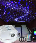 Starlight Fiber Optic Headliner Kit With 10W RGBW Twinkle Lights, Music Sync, App Control and Remote in car interior