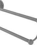36 Inch Double Towel Bar Matte Gray With Concealed Screws And Solid Brass Build This Wall Mounted Towel Holder Maximizes Wall Space
