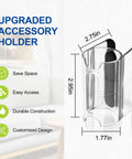 Accessory Holder Attachment Clip For V11 V10 V8 V7 Cordless Vacuum Cleaners Pack Of 2 Transparent Dual Head Clip Dimensions