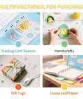 Durable 1/4 Inch Single Hole Puncher With 8-Sheet Capacity For Crafts used on cards, crafts, gift wrapping, and notebooks