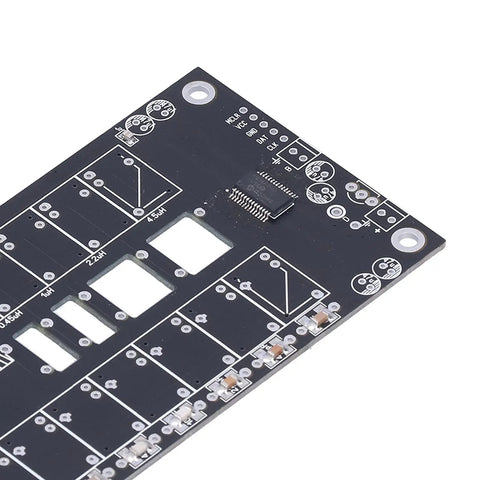 Close-up of circuit board from Automatic Tuner Kit 1.8 To 50 MHz HF Portable Tuner With OLED Display for stable signal tuning
