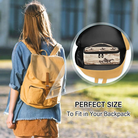 Insulated Lunch Bag Leakproof Cooler Tote for Work in backpack, perfect size 10x6x3 inches, organized interior, outdoor setting