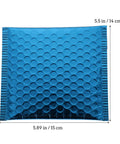 Blue Aluminum Film Bubble Mailers 50 Count, Built Tough Padded Envelopes With Self Sealing, size 5.89x5.5 inches