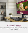 27 Inch Full HD Monitor With 100Hz Refresh For Ultra Smooth Motion, IPS Panel Delivers Crisp Color And Wide Angles, Anti Glare Display in office setting