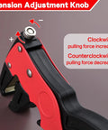 Tension adjustment knob on 2 In 1 Automatic Wire Stripper And Cutter Self Adjusting Tool For 10 24 AWG Cables Ideal For Electrical Repairs