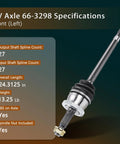 Front Driver And Passenger Side CV Axle And Wheel Bearing Set For 1999 2004 Jeep Grand Cherokee 5 Lug 4WD Non ABS left axle