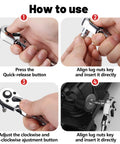 Guide showing how to use Three Eighth Inch Drive Flex Head Ratchet With Long Handle That Helps You Squeeze Into Tight Spots 72 Tooth Quick Release Swivel Socket Wrench CrMo Head Flexible Handle 18 Inch Length For Tight Space Access
