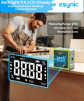 Heavy Duty Digital Angle Finder With Waterproof Magnetic Inclinometer And Type C Fast Charge For Built Tough Construction Projects And Hvac Fixes On The Fly Featuring Crisp Lcd Screen showing a digital level with LCD readout.