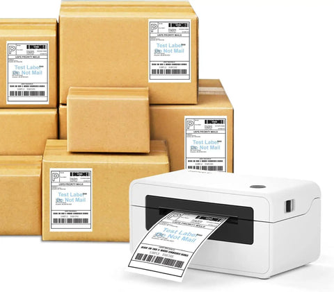 Premium 4 X 6 Thermal Shipping Labels For Direct Thermal Printer White Perforated Fanfold Sheets With Hella Strong Adhesive 100 Labels Per Stack Sweet Smooth Print Ready For Any Mailer Job