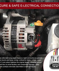 Alternator Pigtail Kit 3 Pin 3 Wire Plug Wiring Harness Connector Plug And Play Automotive Pigtail Replacement installed view