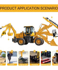 Backhoe Loader Set For Landscaping This Beast Mode Compact Tractor Excavator Combo Brings Two Point One Meter Digging Depth