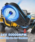 Two Pack 24V High Speed RS555 50000 RPM Gearbox For Kids Ride On Cars Upgrade Replacement Parts With 12mm Shaft
