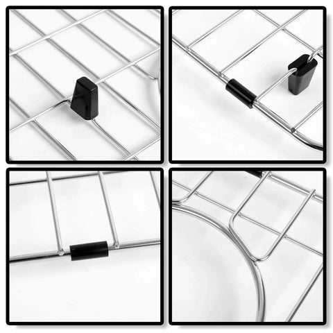 Details of Stainless Steel Kitchen Sink Grid And Protectors For Single Bowl Sinks 26 By 14 Inch With Rear Drain