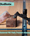 Multi Position T Track Hold Down Clamps Set With 1/4-20 T Track Bolts, Adjustable Pivots, 3 Groove Clamp Body in use on wood