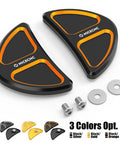 Orange Batwing Fairing Rearview Mirror Hole Inserts With Screws For Harley Street Glide FLHX 2014-2023 in three color options