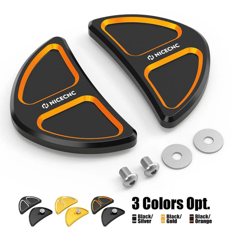 Orange Batwing Fairing Rearview Mirror Hole Inserts With Screws For Harley Street Glide FLHX 2014-2023 in three color options