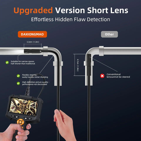 1080P HD Endoscope Camera With Light For Snaking Through Walls Vents Pipes And Engines IP67 Waterproof Snake Borescope user comparison